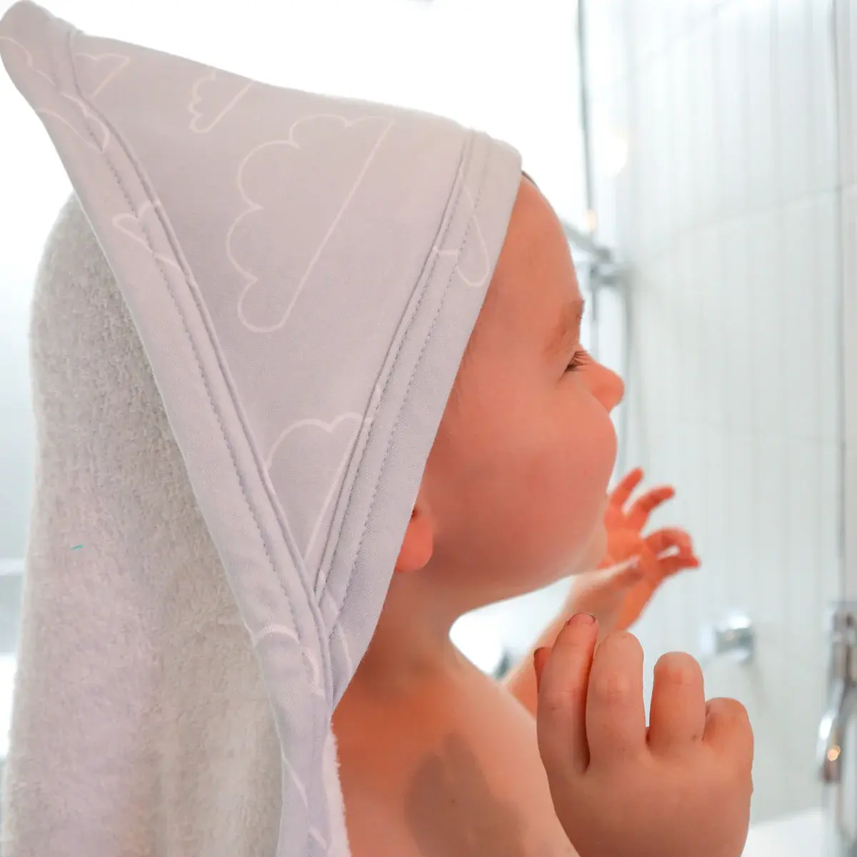 Bubba Blue Bubba Blue Nordic 2 PK Hooded Towel Dusty Sky/ Mint