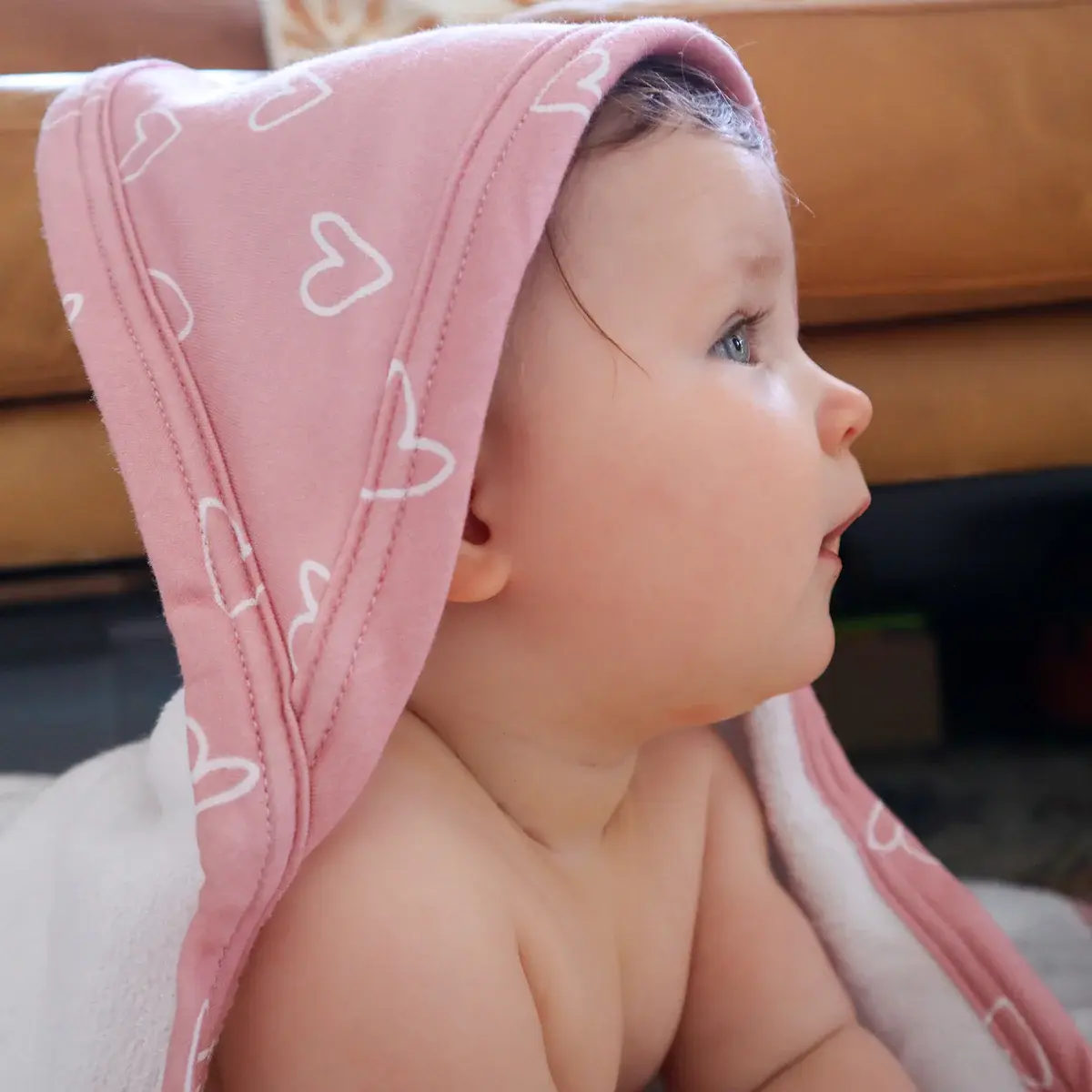 Bubba Blue Bubba Blue 2 PK Hooded Towel Dusty Berry/ Rose
