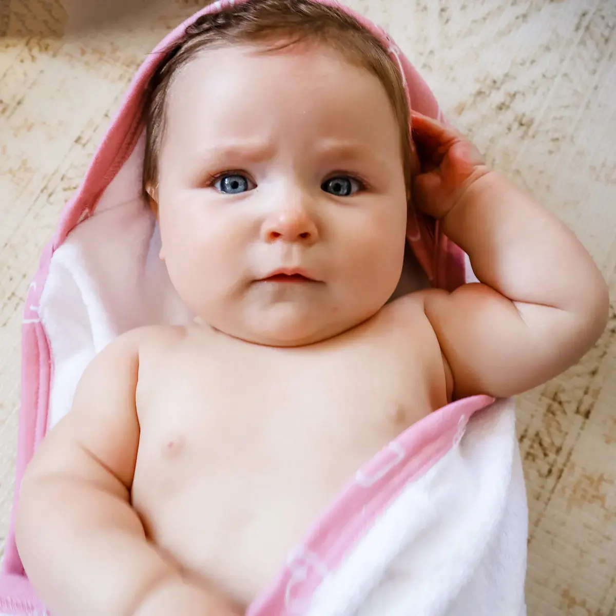 Bubba Blue Bubba Blue 2 PK Hooded Towel Dusty Berry/ Rose