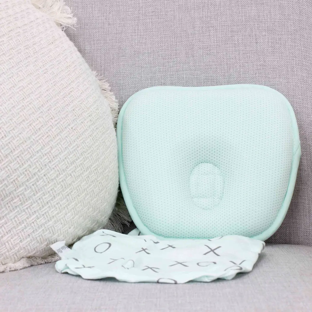 Bubba Blue Bubba Blue Breathe Easy Infant Head Rest Sage