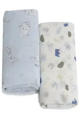 Bubba Blue Bubba Blue Sleepy Safari 2pk Muslin Air+ Wraps