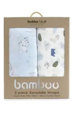 Bubba Blue Bubba Blue Sleepy Safari 2pk Muslin Air+ Wraps