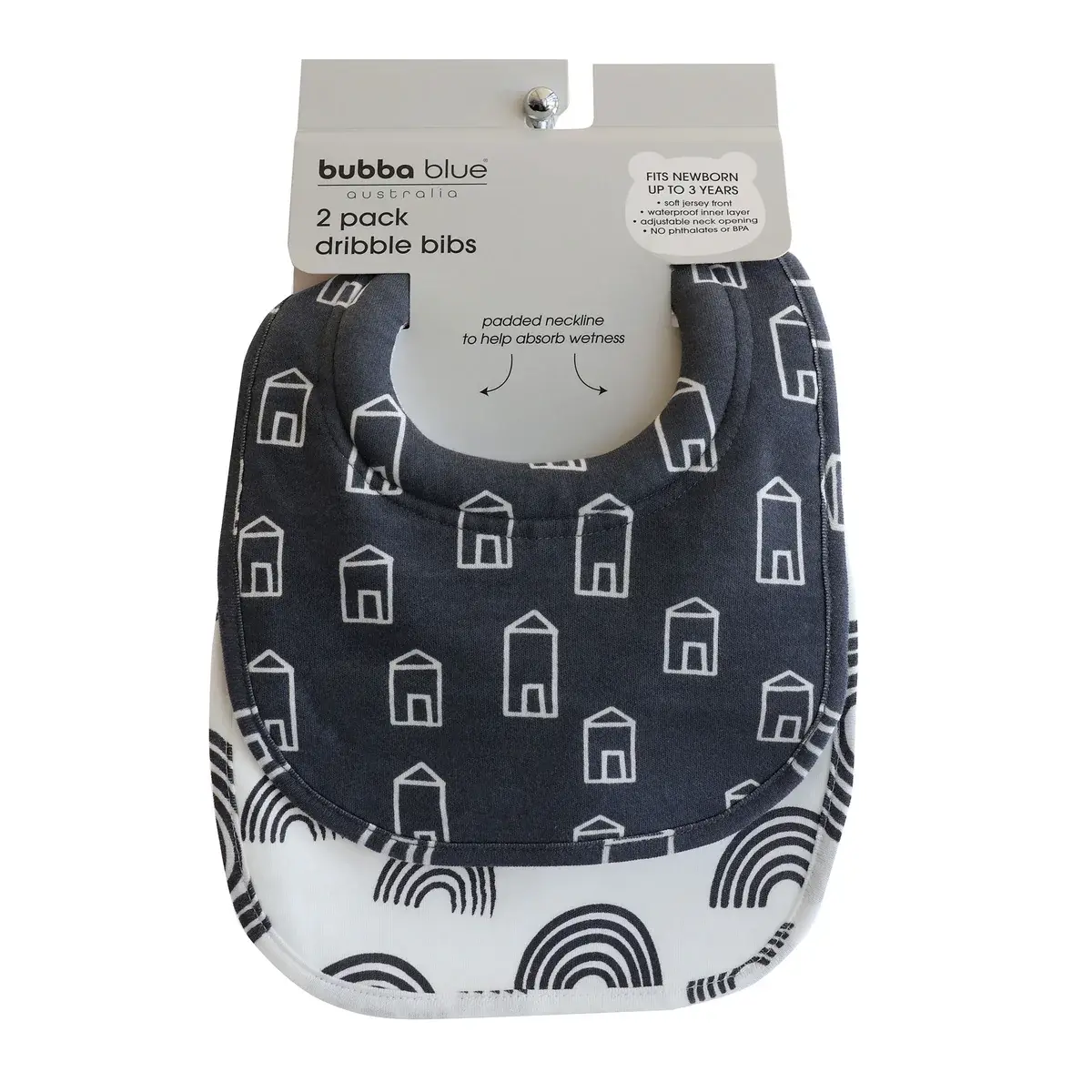 Bubba Blue Bubba Blue Nordic 2pk Dribble Bib