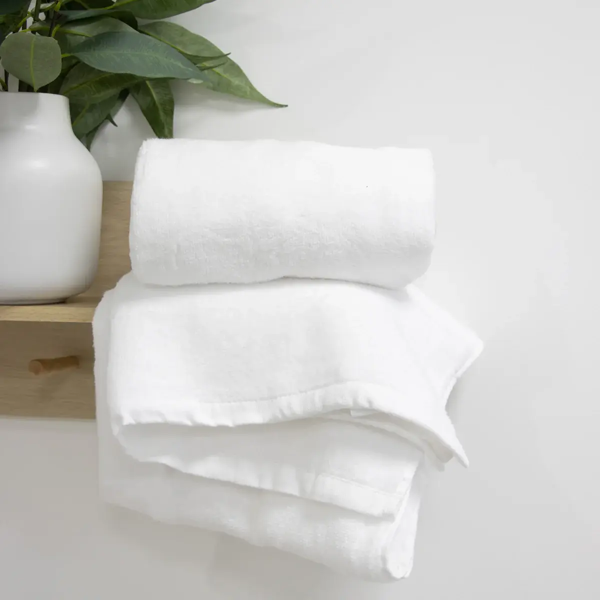 Bubba Blue Bubba Blue Everyday Essentials 2pk Bath Towel White