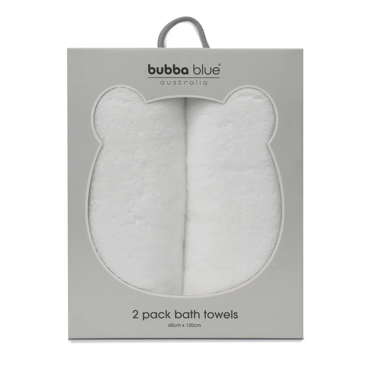 Bubba Blue Bubba Blue Everyday Essentials 2pk Bath Towel White
