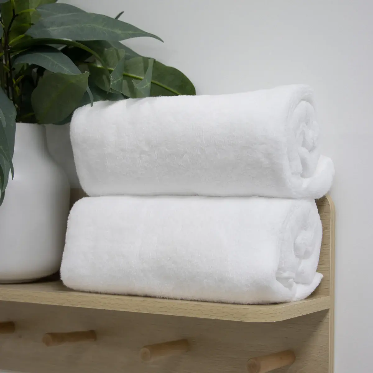 Bubba Blue Bubba Blue Everyday Essentials 2pk Bath Towel White