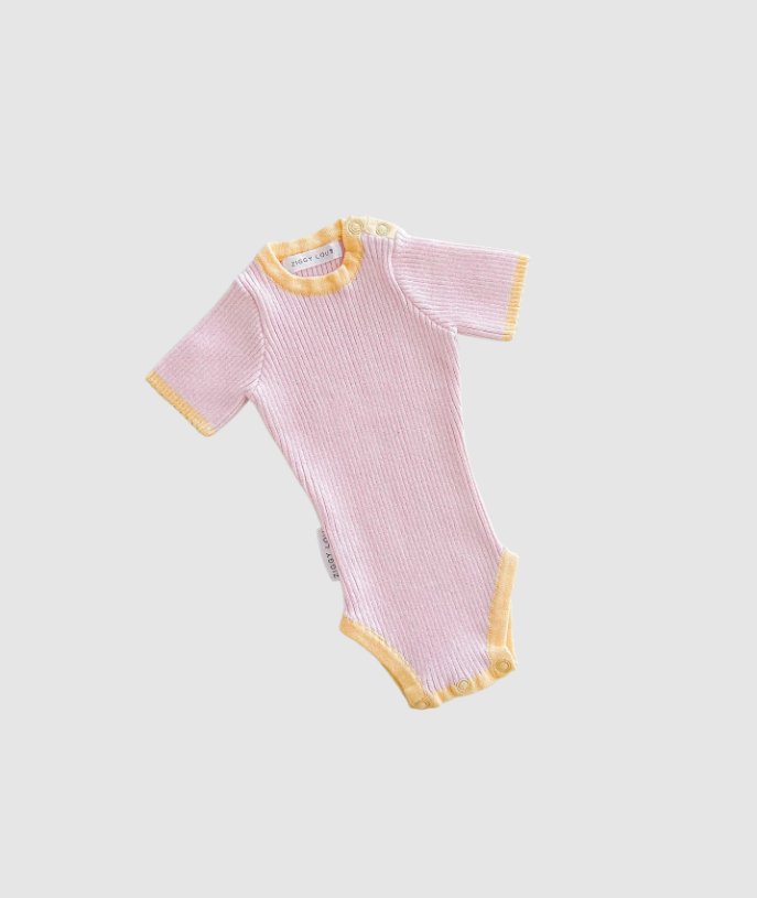 Ziggy Lou Ziggy Lou Summer Ribbed Bodysuit Clementine