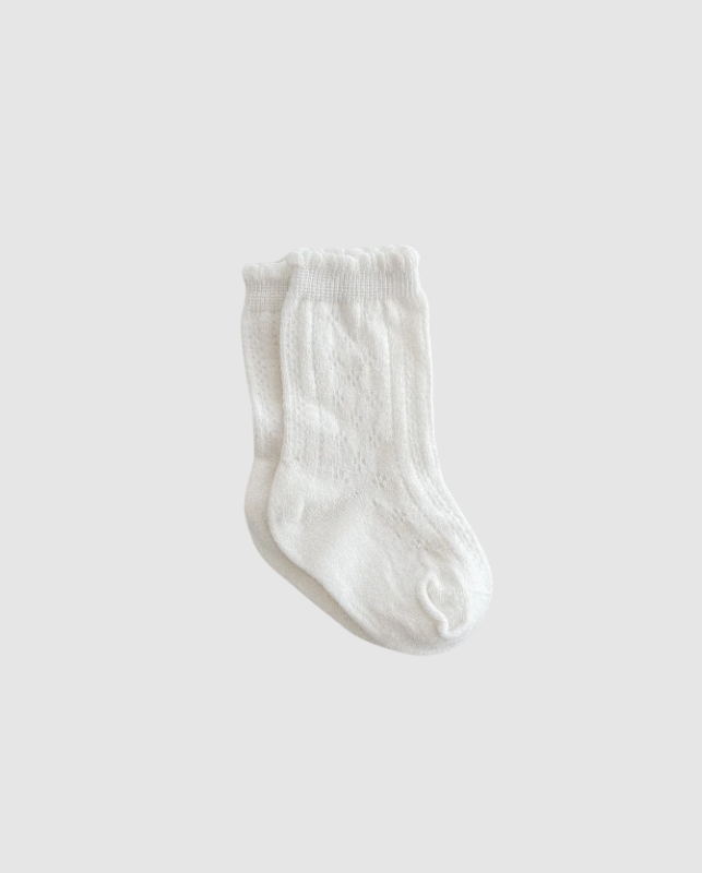 Ziggy Lou Ziggy Lou Socks Lace Milk