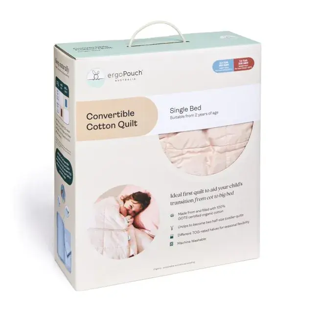 ErgoPouch ErgoPouch Single Convertible Cotton Quilt 2 Halves 3.5/7.0 Tog