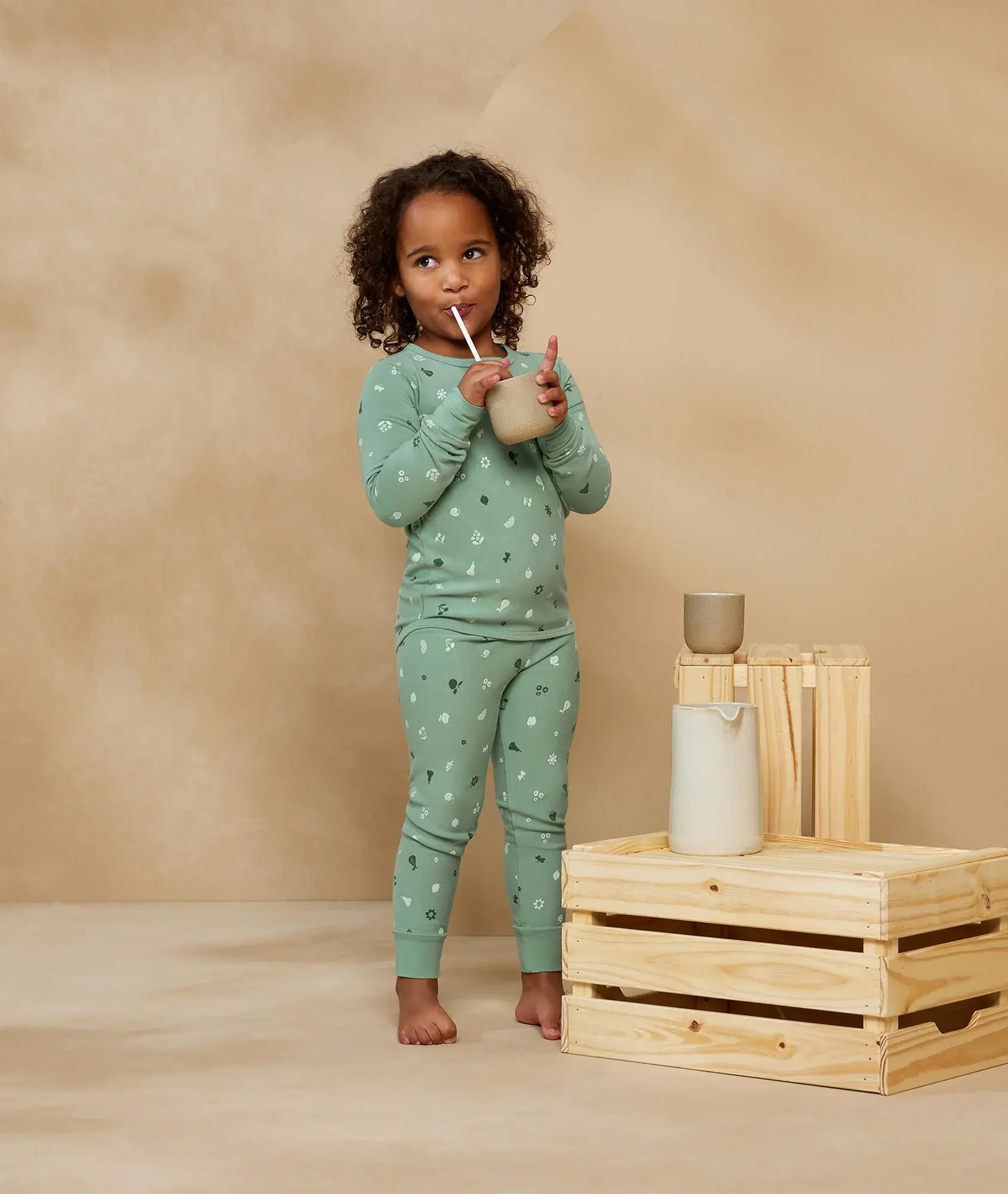 ErgoPouch ErgoPouch 0.2 Tog 2 piece Pyjama Long Sleeve Sweet Orchard