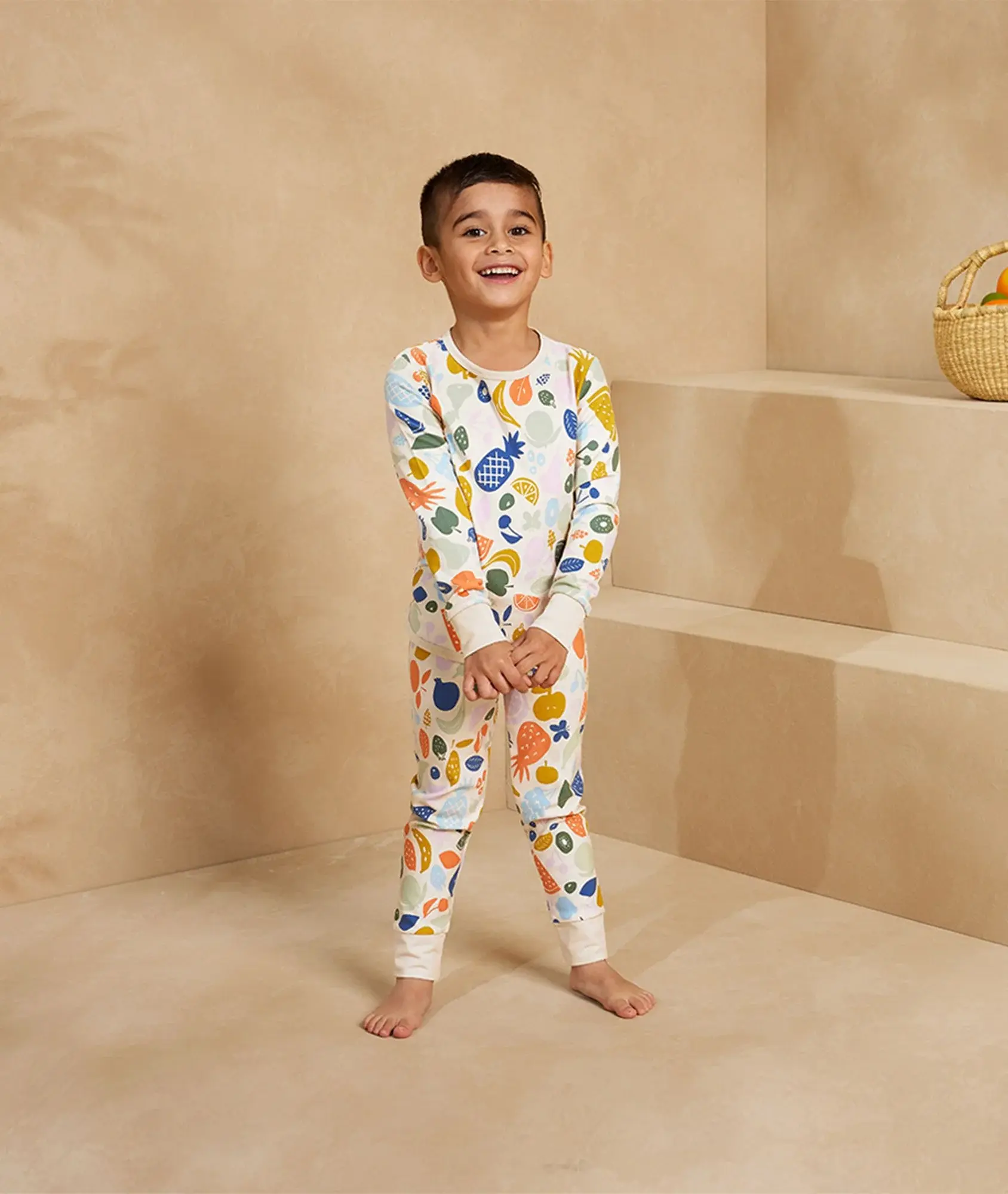 ErgoPouch ErgoPouch 1.0 Tog 2 piece Pyjama Long Sleeve Fruit Salad