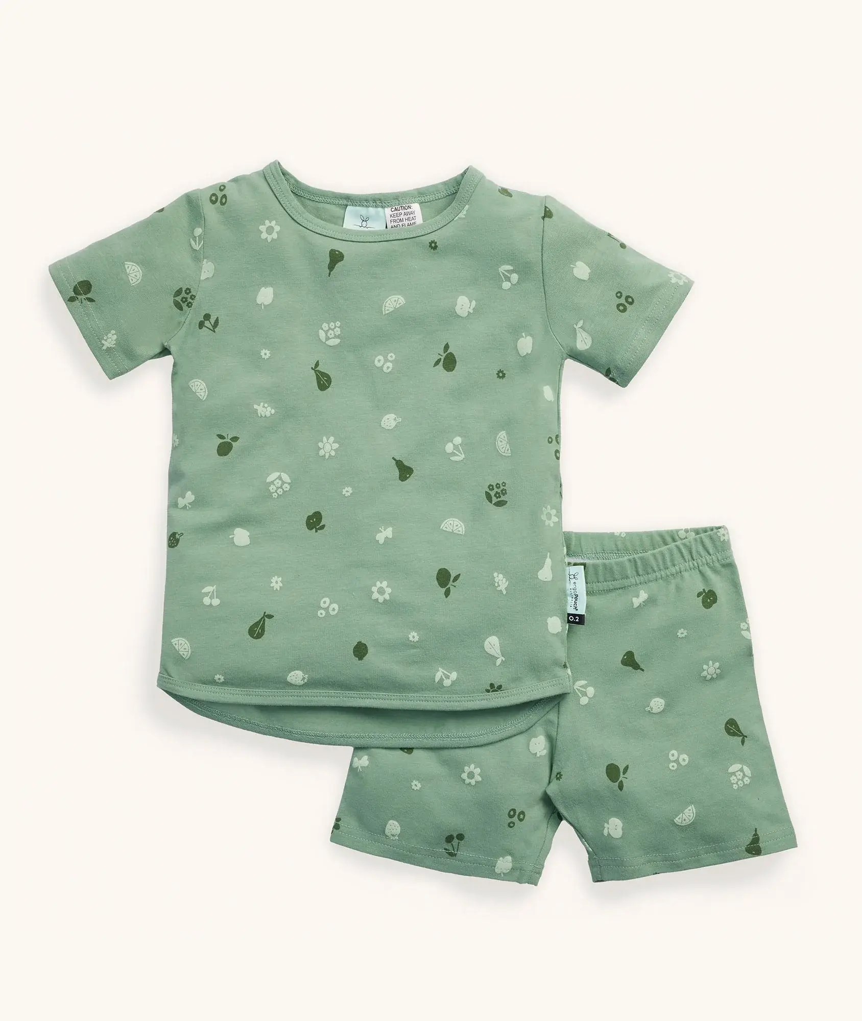 ErgoPouch ErgoPouch 0.2 Tog 2 piece Pyjama Short Sleeve Sweet Orchard