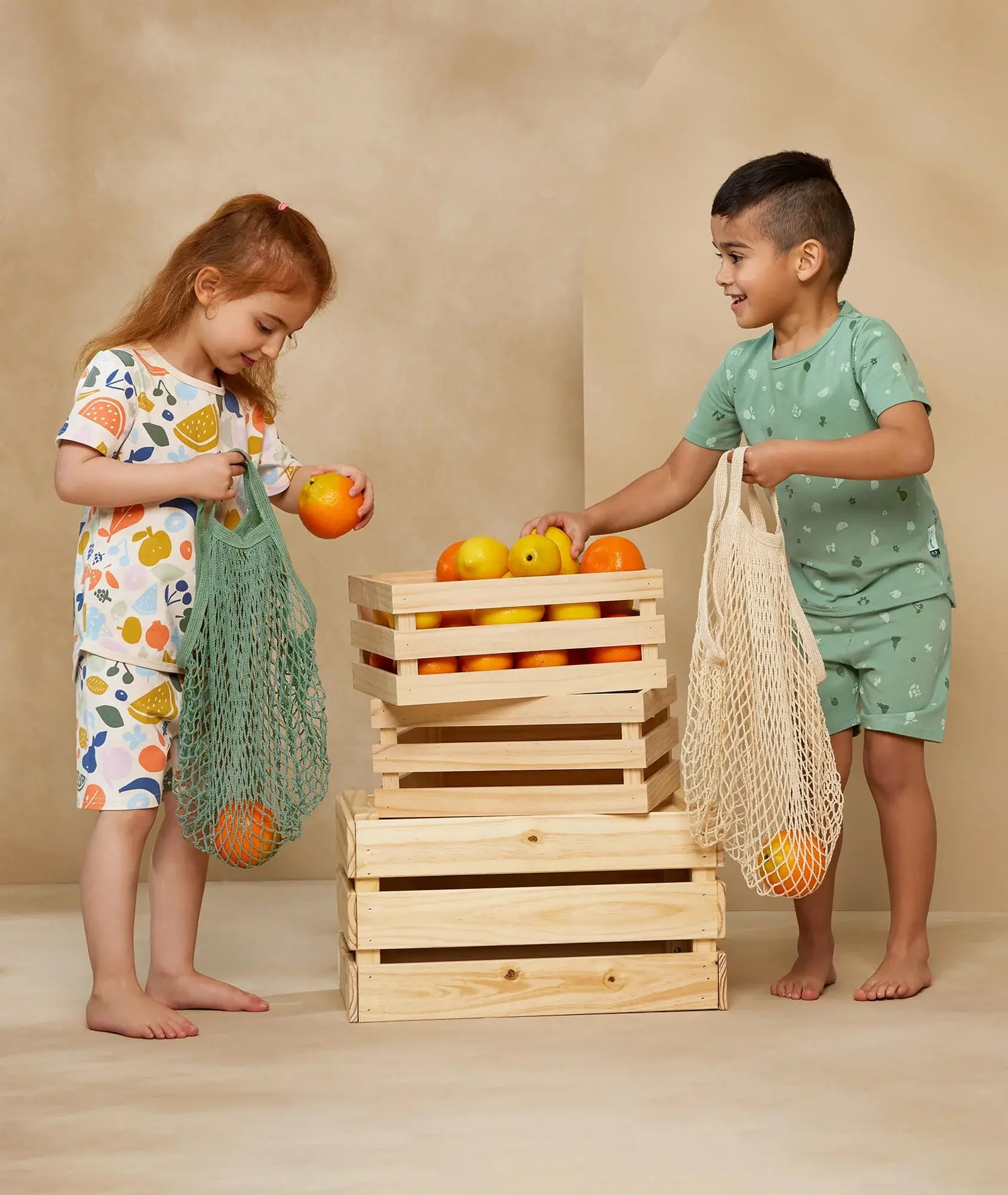 ErgoPouch ErgoPouch 0.2 Tog 2 piece Pyjama Short Sleeve Sweet Orchard