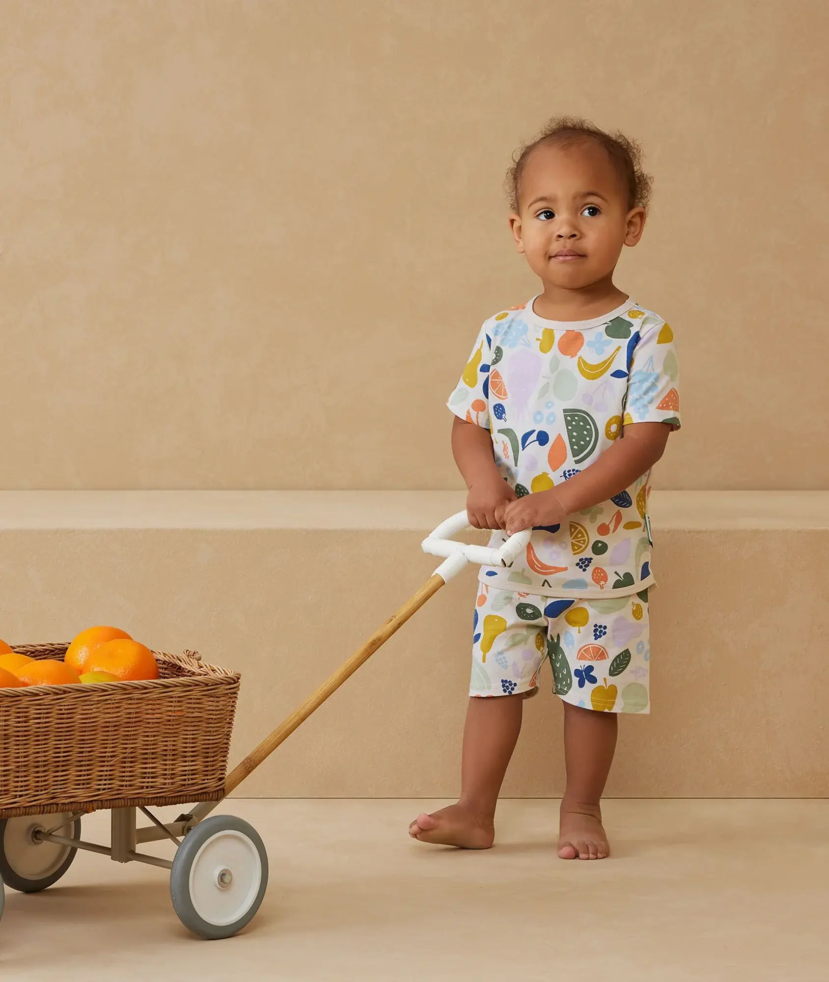 ErgoPouch ErgoPouch 0.2 Tog 2 piece Pyjama Short Sleeve Fruit Salad