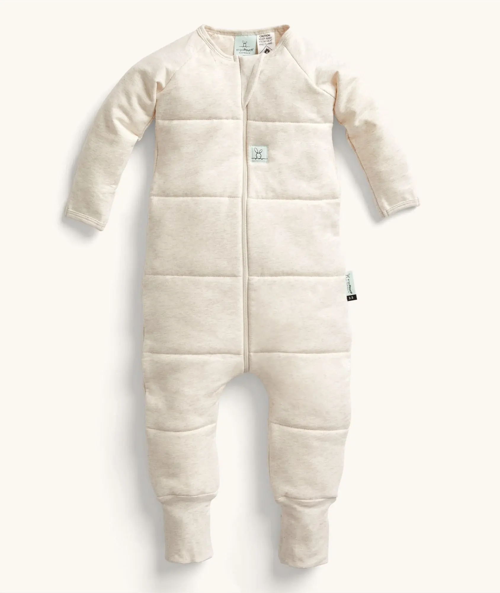 ErgoPouch ErgoPouch 2.5 Tog Sleep Onesie Oatmeal Marle