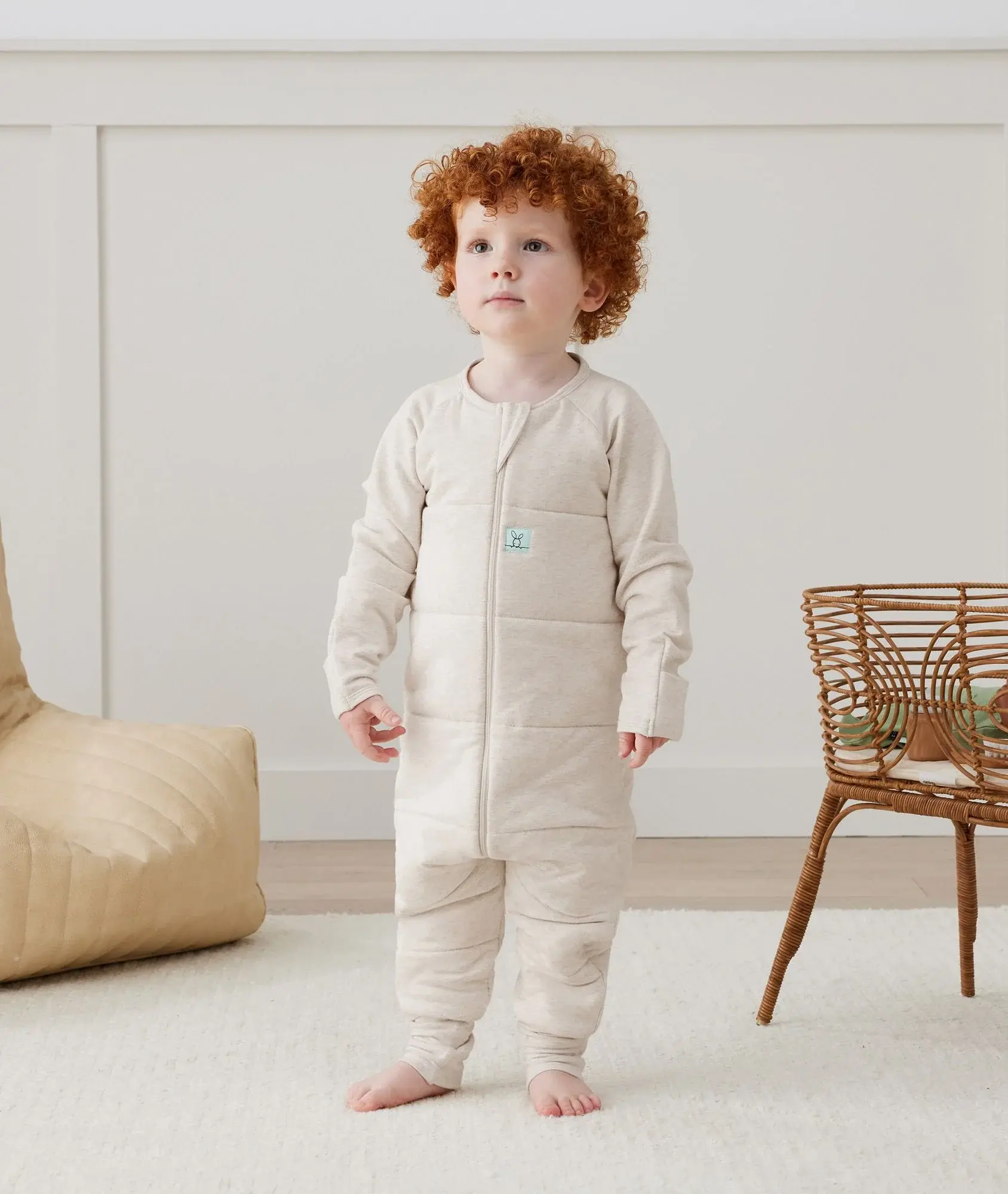 ErgoPouch ErgoPouch 2.5 Tog Sleep Onesie Oatmeal Marle