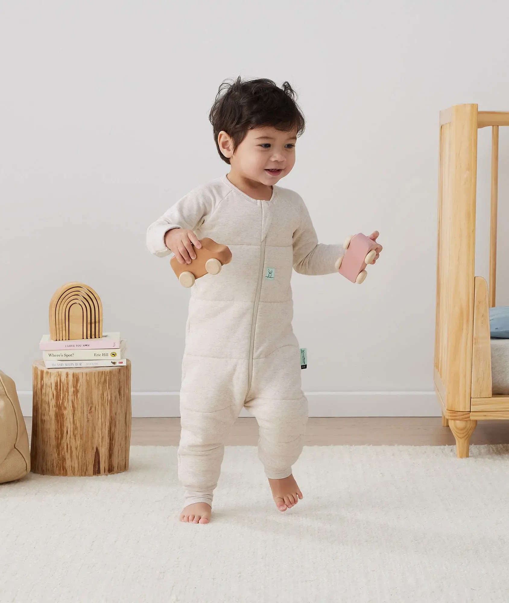 ErgoPouch ErgoPouch 2.5 Tog Sleep Onesie Oatmeal Marle
