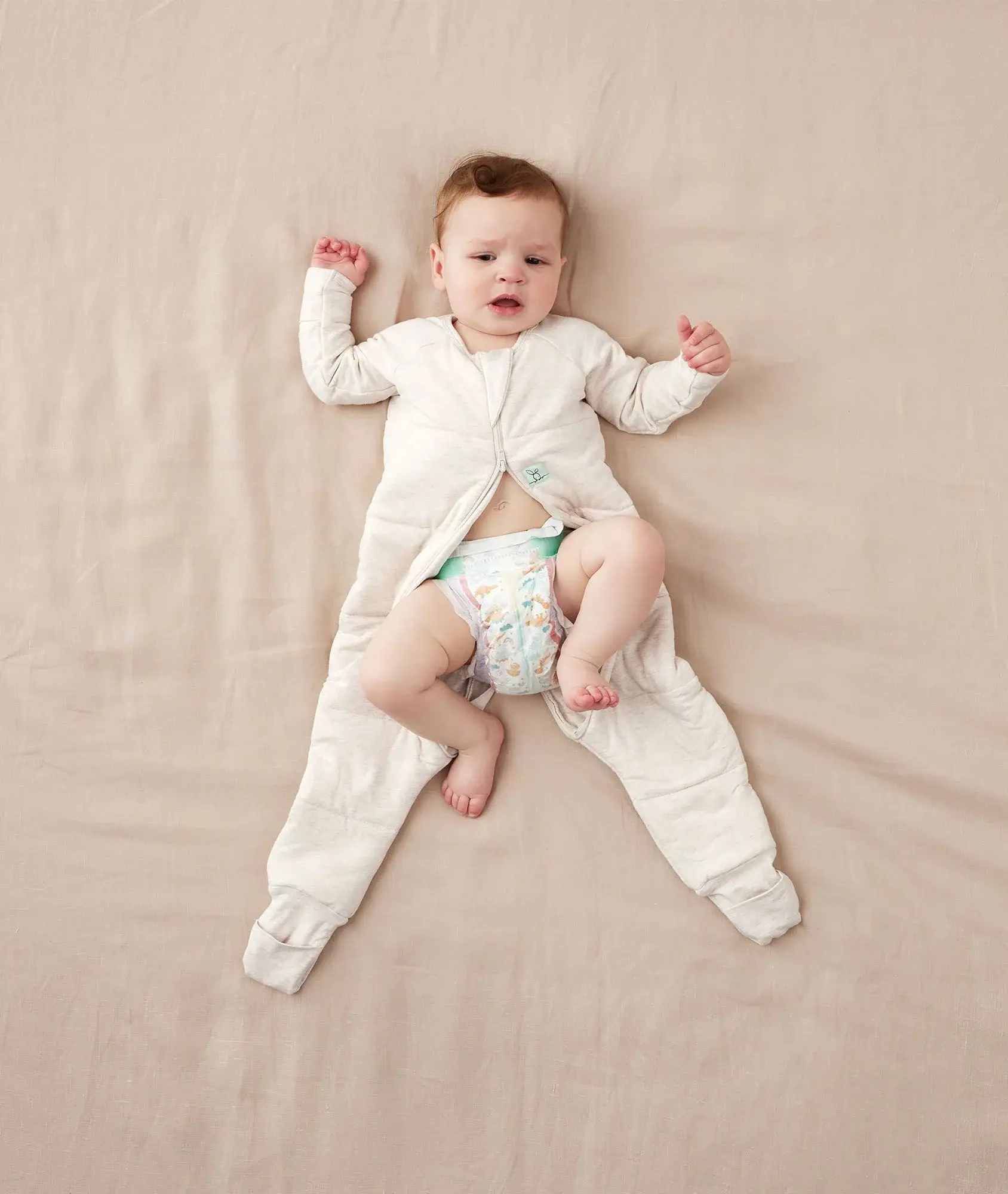 ErgoPouch ErgoPouch 2.5 Tog Sleep Onesie Oatmeal Marle