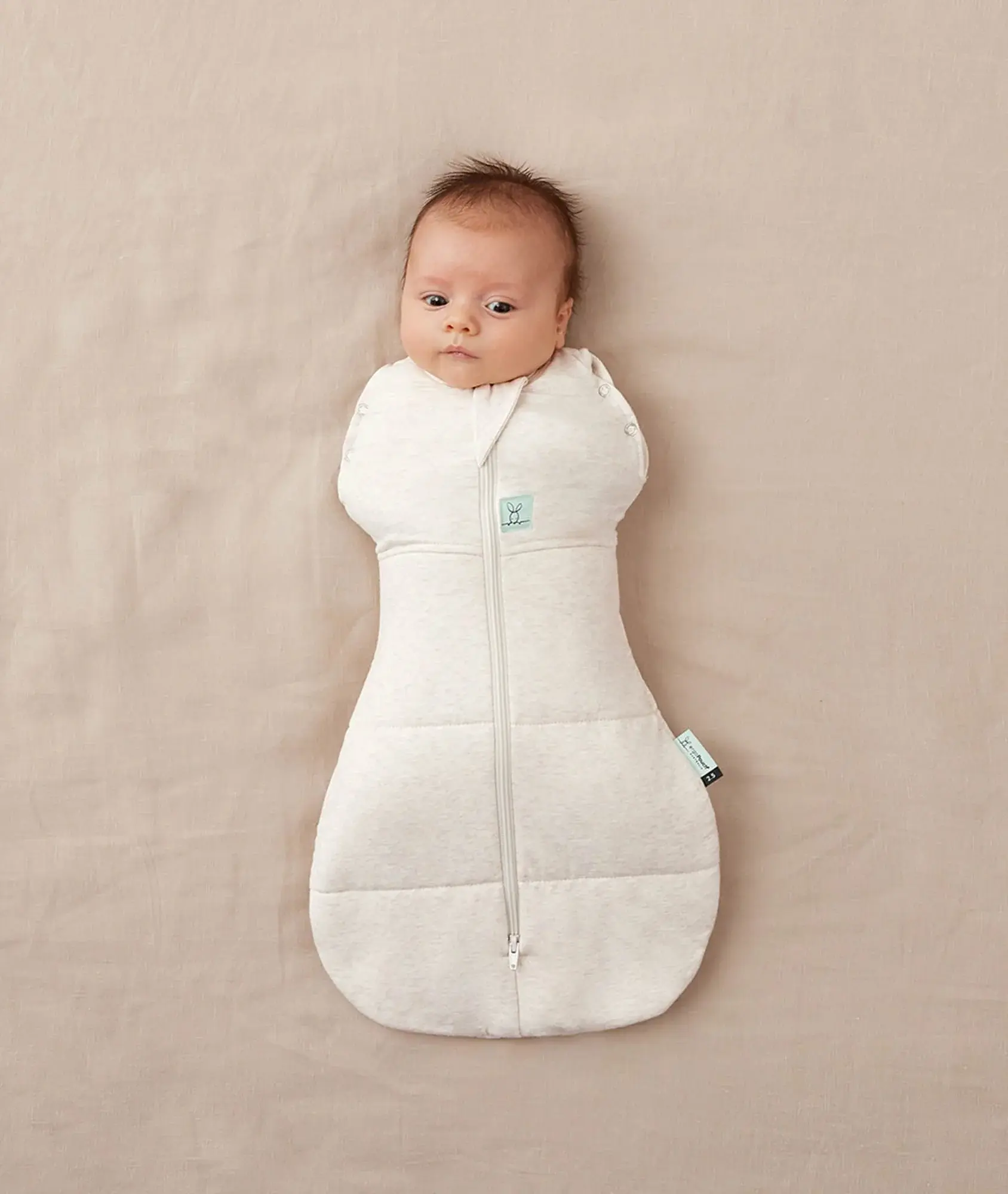 ErgoPouch ErgoPouch Cocoon Swaddle Bag 3.5 Tog Oatmeal Marle