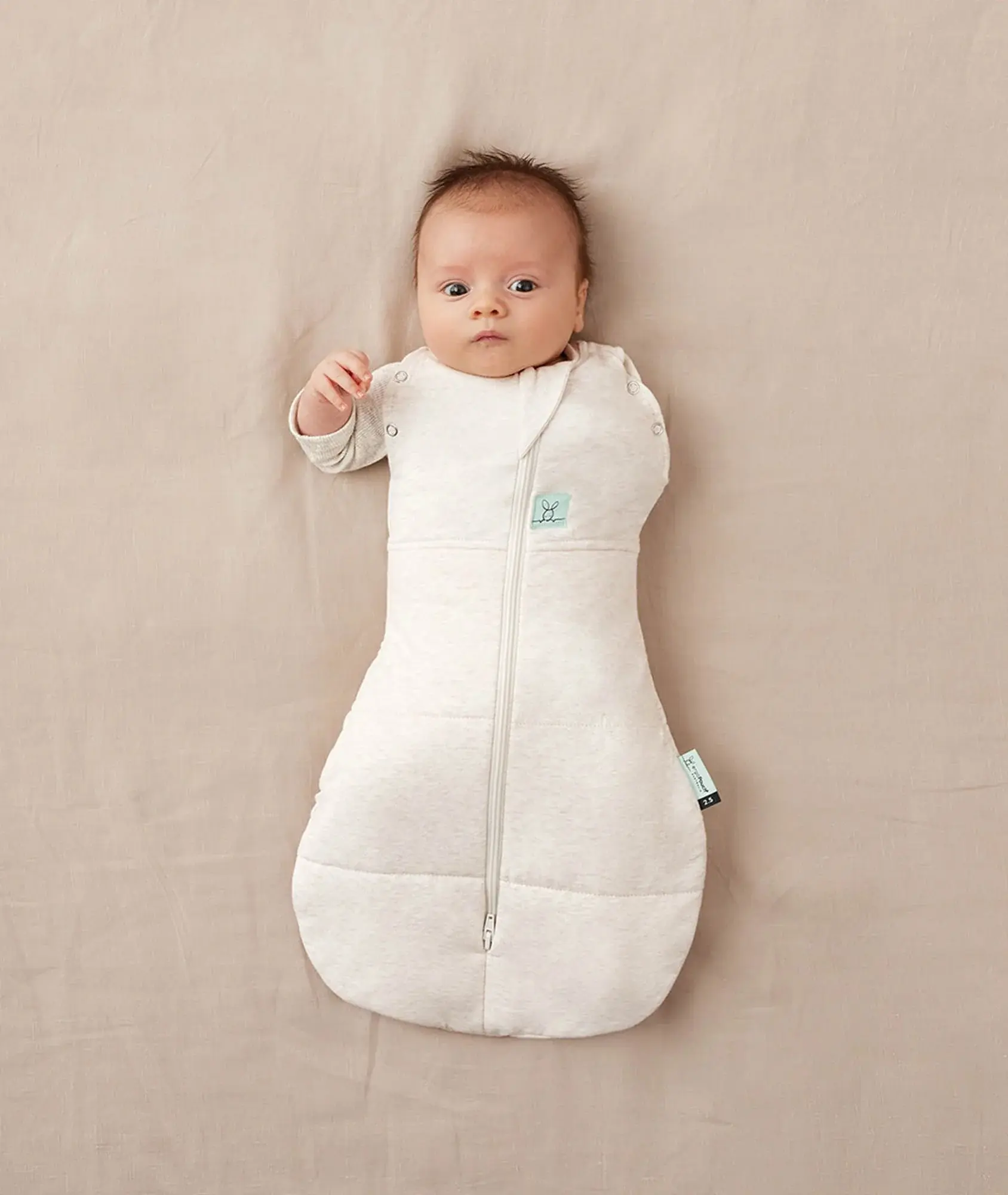 ErgoPouch ErgoPouch Cocoon Swaddle Bag 3.5 Tog Oatmeal Marle