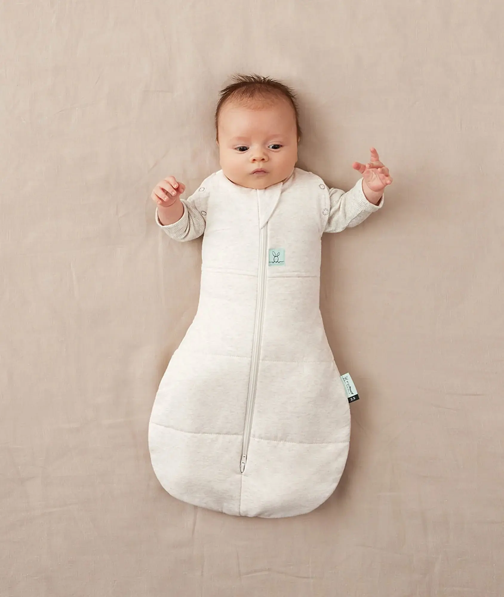 ErgoPouch ErgoPouch Cocoon Swaddle Bag 3.5 Tog Oatmeal Marle