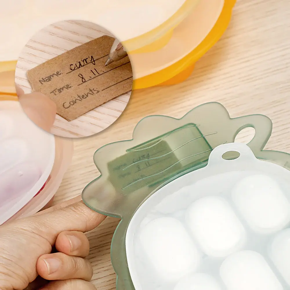 Haakaa Haakaa Pineapple Silicone Nibble Tray (with Label Slot)