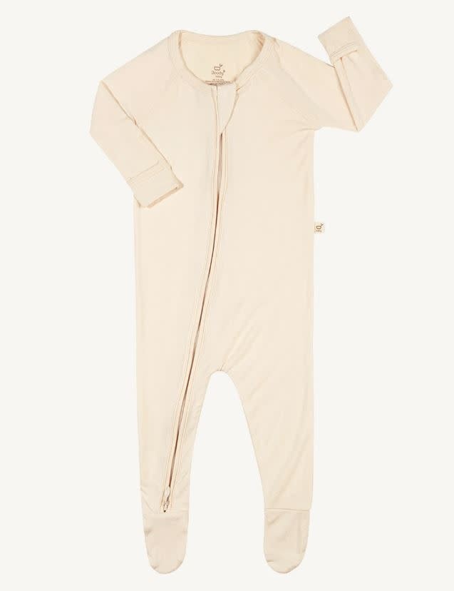 Boody Baby Boody Baby Long Sleeve Onesie Chalk