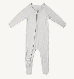 Boody Baby Boody Baby Long Sleeve Onesie Light Grey Marl
