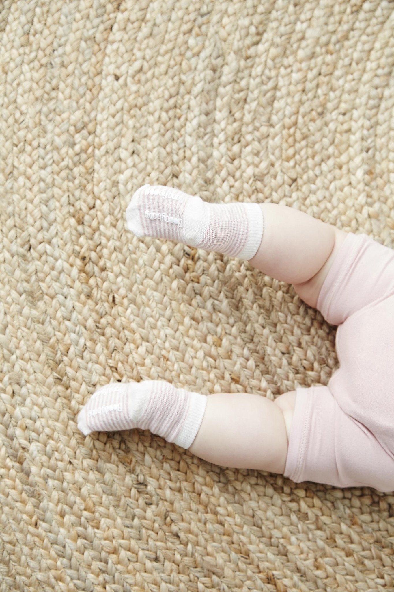 Boody Baby Boody Baby Socks 3 Pack Chalk/Rose