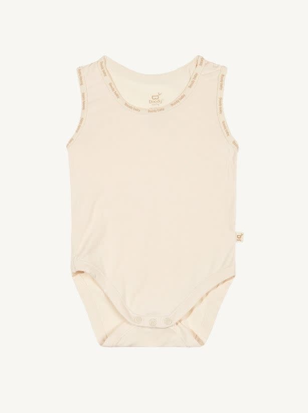 Boody Baby Boody Baby Sleeveless Bodysuit Chalk