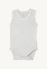Boody Baby Boody Baby Sleeveless Bodysuit Light Grey Marl