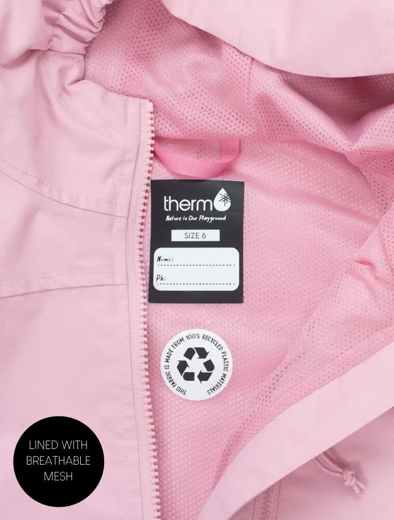 Therm Therm Splashmagic Rainshell Ballet Pink - 4Y
