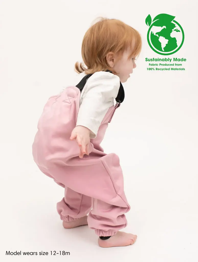 Therm Therm All-Weather Fleece Overalls Ballet Pink - 4Y