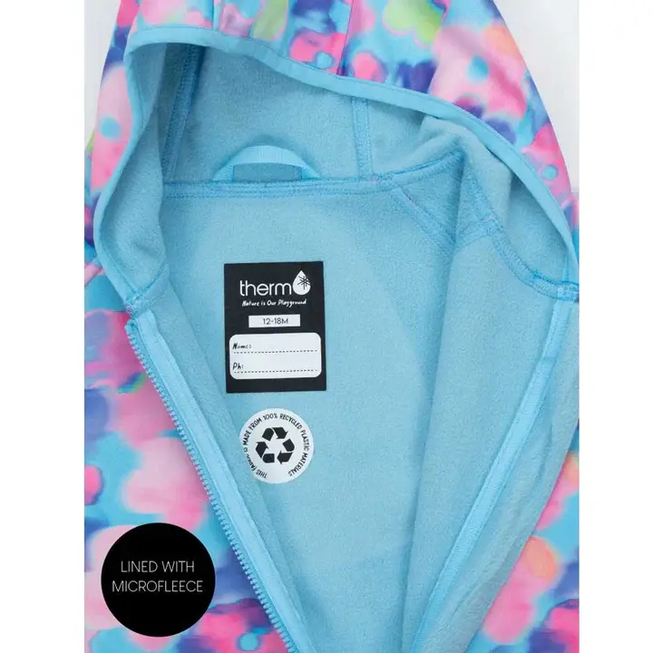 Therm Therm All-Weather Fleece Onesie Electric Floral - 18-24m
