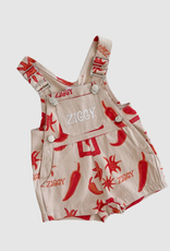 Ziggy Lou Ziggy Lou Short Overalls Chilli - 3Y