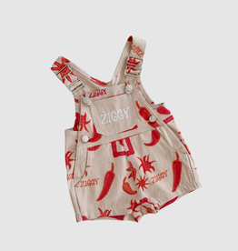 Ziggy Lou Ziggy Lou Short Overalls Chilli - 3Y