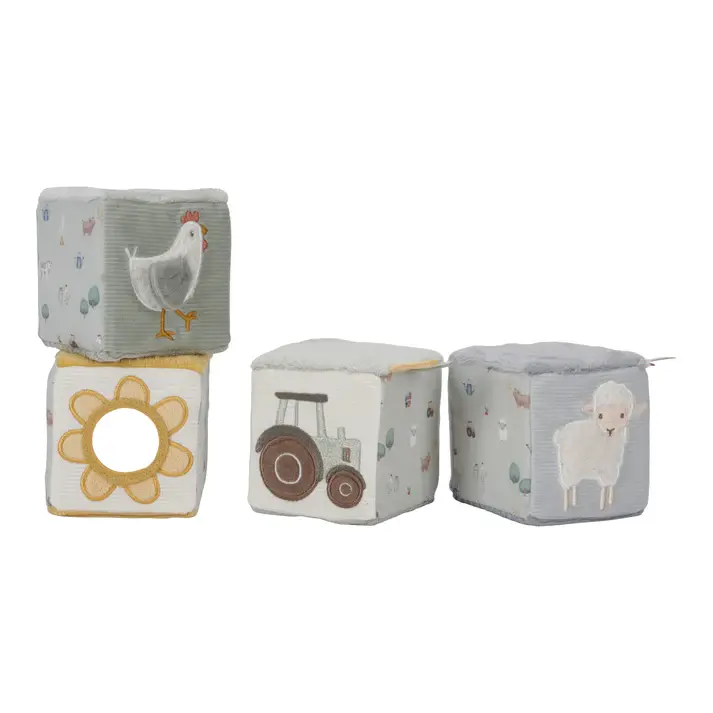 Little Dutch Little Dutch Little Farm 4 Soft Blocks