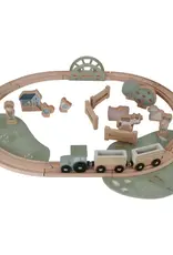 Little Dutch Little Dutch Little Farm Wooden Train Track