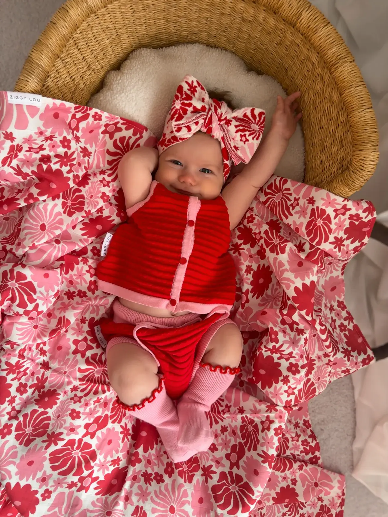 Ziggy Lou Ziggy Lou Swaddle Rosa