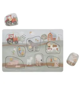 Little Dutch Little Dutch Little Farm Wooden Sound Puzzle