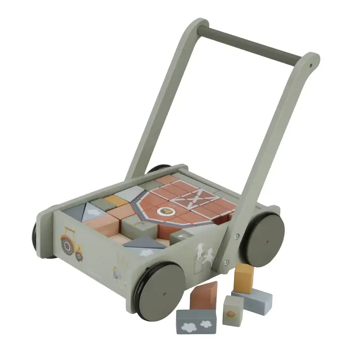 Little Dutch Little Dutch Little Farm Block Trolley