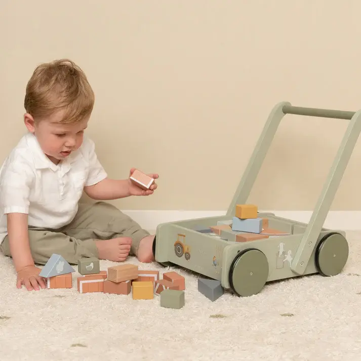 Little Dutch Little Dutch Little Farm Block Trolley