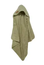 Little Dutch Little Dutch Little Farm Hooded Towel - Pure Olive