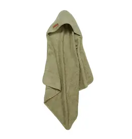 Little Dutch Little Dutch Little Farm Hooded Towel - Pure Olive