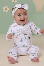 Snuggle Hunny Kids Snuggle Hunny Dog Park Organic Snugglesuit Convertible Romper