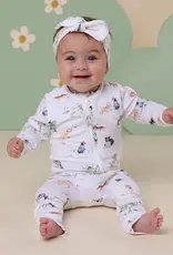 Snuggle Hunny Kids Snuggle Hunny Dog Park Organic Snugglesuit Convertible Romper