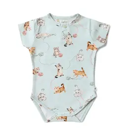 Snuggle Hunny Kids Snuggle Hunny Kittens Short Sleeve Organic Bodysuit