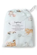 Snuggle Hunny Kids Snuggle Hunny Kittens Organic Bassinet Sheet / Change Pad Cover