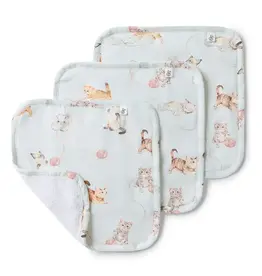 Snuggle Hunny Kids Snuggle Hunny Kittens Organic Wash Cloths - 3 Pack