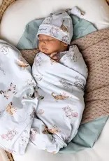 Snuggle Hunny Kids Snuggle Hunny Kittens Organic Jersey Wrap & Beanie Set